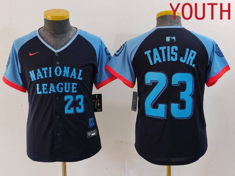 Youth San Diego Padres #23 Tatis jr Blue All star 2024 Nike MLB Jersey style 5->youth mlb jersey->Youth Jersey